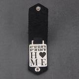 Vintage Photo Keychain Engraved Daddy Keyring Gift With Box