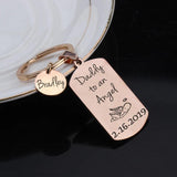 Child Name Time Keychain Miscarriage Gift Loss Of A Child Personalized