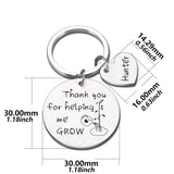 Personalized Name Keychains for Teachers Coaches Birthday