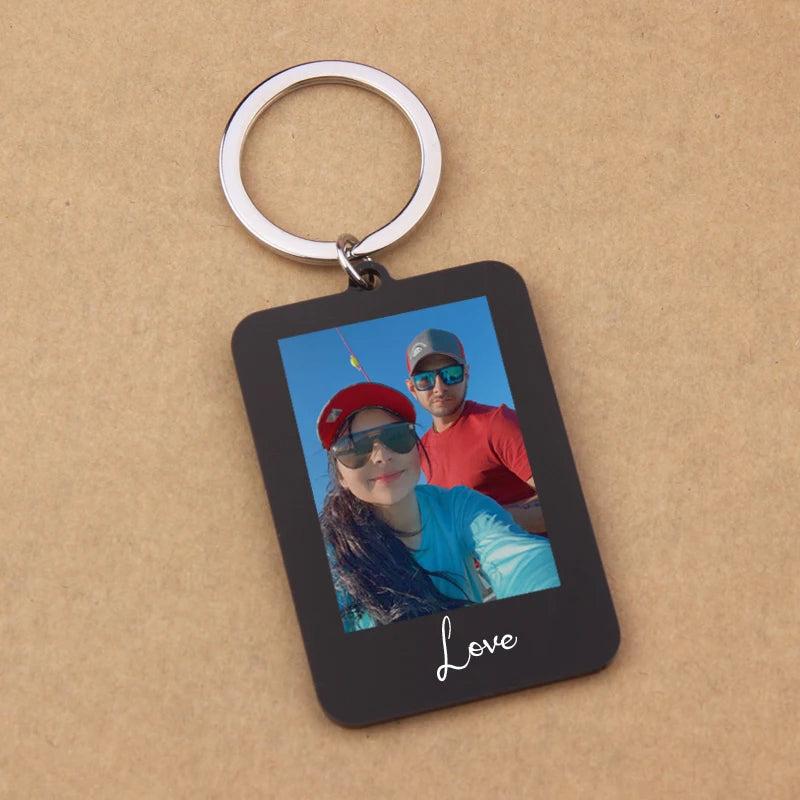 Personalized Colors Keychain Photo Car Keyrings