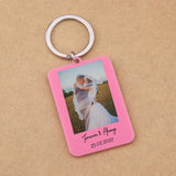 Personalized Colors Keychain Photo Car Keyrings