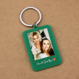 Personalized Colors Keychain Photo Car Keyrings