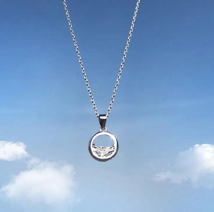 Austrian Literary Crystal Pendant Necklace