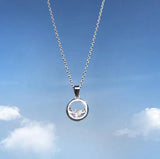 Austrian Literary Crystal Pendant Necklace