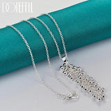 925 Sterling Silver Grape Bead Necklace 18-30 Inch Chain