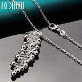 925 Sterling Silver Grape Bead Necklace 18-30 Inch Chain