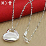 925 Silver Heart Necklace Wedding Jewelry