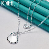 925 Silver Heart Necklace Wedding Jewelry