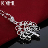 925 Silver Tree Pendant Necklace 18-30 Inch Chain