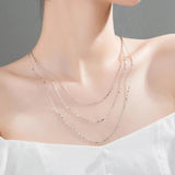 Romantic S925 Sterling Silver Choker Necklace Gift For Women