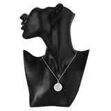 925 Silver Hollow Round Necklace 16-30 Inch Chain Wedding Jewelry