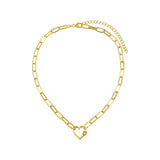 18K Summer Mama Clavicle Chain Necklace CZ
