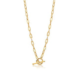 18K Summer Mama Clavicle Chain Necklace CZ