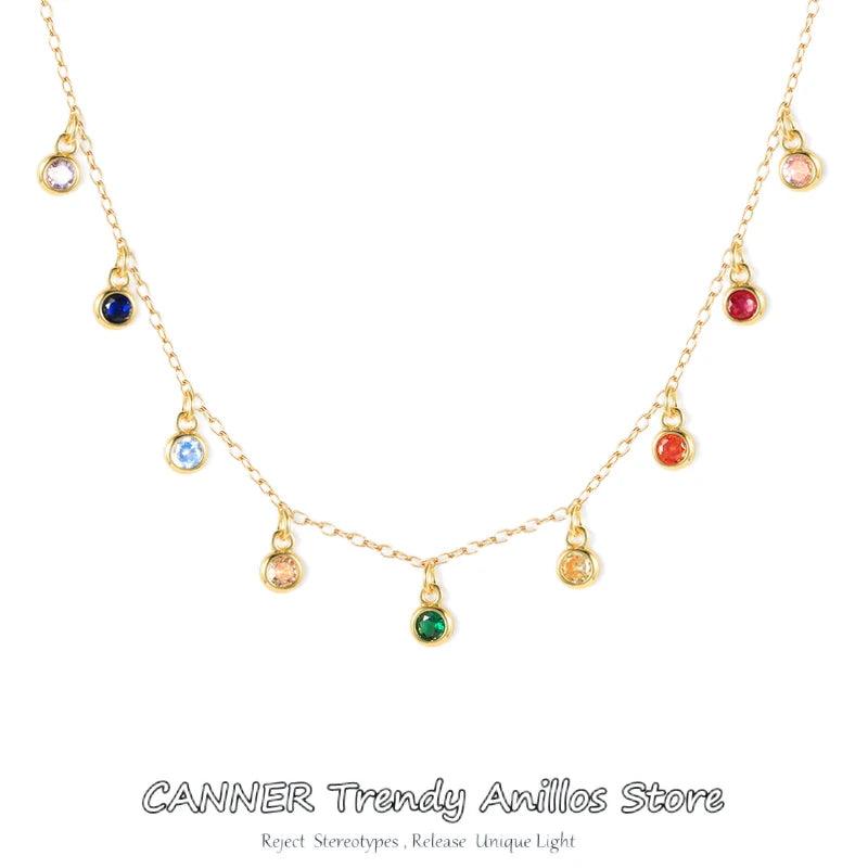 Colorful Beaded Necklace Bohemian Tassel Chain Jewelry