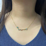 Colorful Beaded Necklace Bohemian Tassel Chain Jewelry