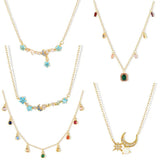 Colorful Beaded Necklace Bohemian Tassel Chain Jewelry