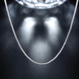 925 Sterling Silver Charm Link Chains Necklaces Men Women 16-30 Inch