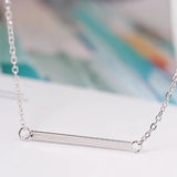 925 Silver Geometry Pendant Necklace Gift