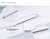 925 Silver Geometry Pendant Necklace Gift