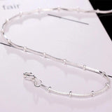 925 Silver Snake Chain Necklace Beads 1.2/2mm 18/20 Inch