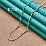 925 Silver 1.5mm Base Box Chain Necklace Wedding Jewelry