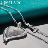 925 Silver Heart Pendant Necklace Women - Stylish Jewelry Gift