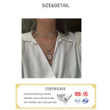 925 Silver Double Layered Necklace Pendant for Women