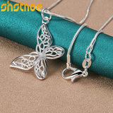 925 Silver Butterfly Pendant Necklace