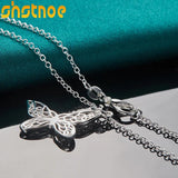 925 Silver Butterfly Pendant Necklace