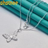925 Silver Butterfly Pendant Necklace