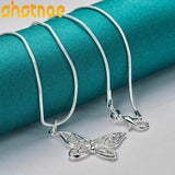 925 Silver Butterfly Pendant Necklace