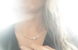 925 Silver Necklace Ball Barrel Clasp Snake Chain Bead Charm DIY Jewelry