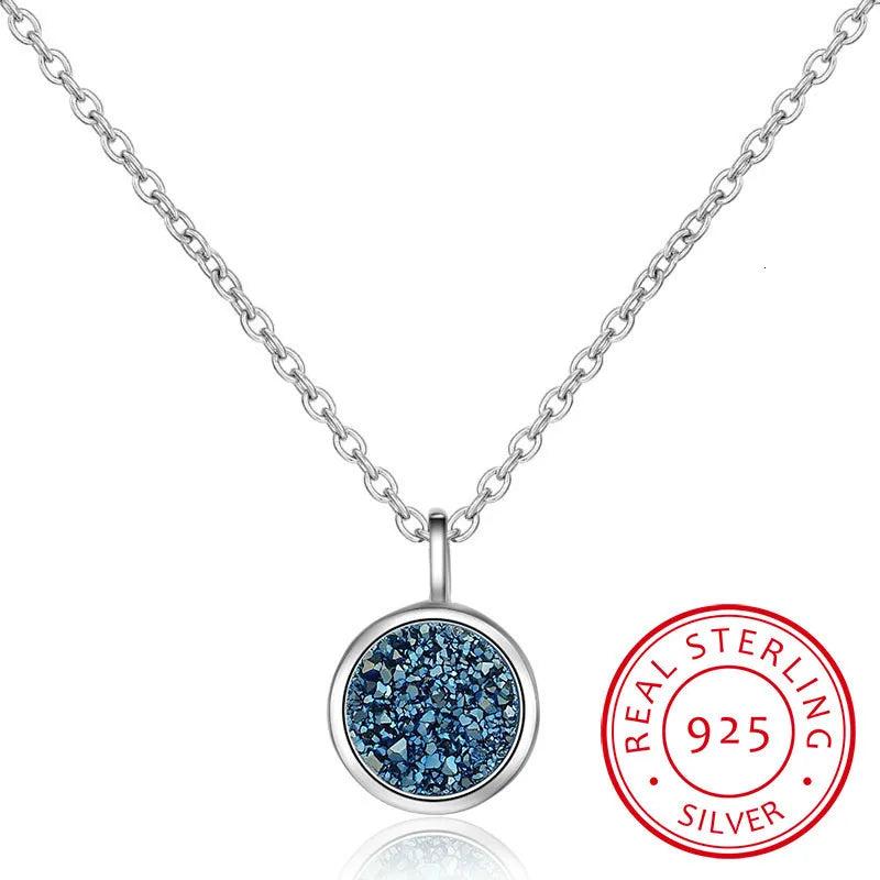 925 Silver Crystal Fragment Star Necklace for Women
