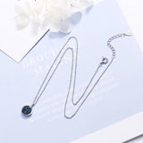 925 Silver Crystal Fragment Star Necklace for Women