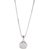 925 Silver Chalcedony Pendant Cats Eyes Choker Necklace Geometric Jewelry