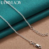 925 Sterling Silver Stethoscope Heart Pendant Necklace