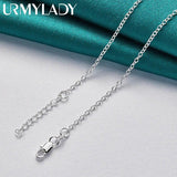 925 Sterling Silver Stethoscope Heart Pendant Necklace