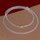 925 Silver 4MM 16''-30'' Chain for Men Women Kids Jewelry