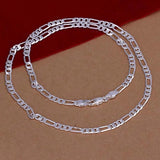 925 Silver 4MM 16''-30'' Chain for Men Women Kids Jewelry