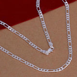 925 Silver 4MM 16''-30'' Chain for Men Women Kids Jewelry