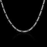 925 Silver 4MM 16''-30'' Chain for Men Women Kids Jewelry