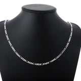 925 Silver 4MM 16''-30'' Chain for Men Women Kids Jewelry