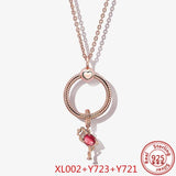 925 Sterling Silver Cable Chain Necklace Charm Pendant Bead Women DIY