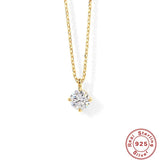 925 Silver Zircon Pendant Necklace