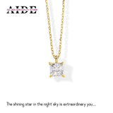 925 Silver Zircon Pendant Necklace