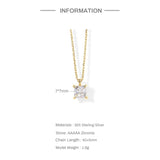 925 Silver Zircon Pendant Necklace