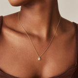 925 Silver Zircon Pendant Necklace