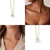 925 Silver Zircon Pendant Necklace