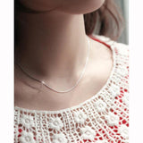 Trustdavis 925 Silver Snake Chain Necklace For Women DC01