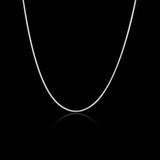 925 Silver 1MM Snake Chains Women Necklaces Gift